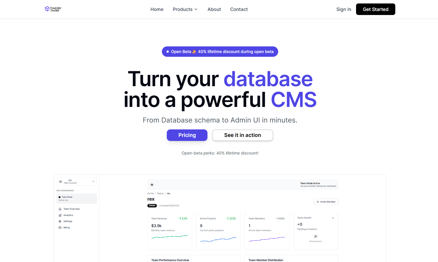 Dashboard Interface